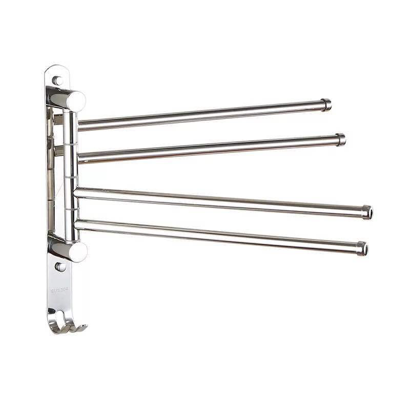 Stainless Steel Movable Towel Bar Rotating Towel Rack