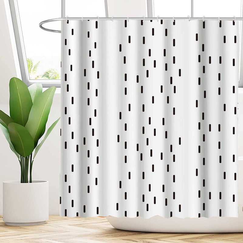 Faces Abstract Shower Curtain  - Boho and Minimalist Art - Waterproof Fabric - For Any Upscale Modern Bathroom- Beautiful Shower Curtain Hooks Included