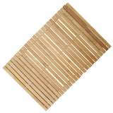 Non-slip Floor Mat, Striped Wooden Mat, Bathroom Floor Mat, Carpet, Multifunctional Bamboo Bathroom Non-slip Mat