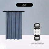 Magnetic Suction Non-Perforated Waterproof Bathroom Shower Curtain - Easy Install & No Drilling Required