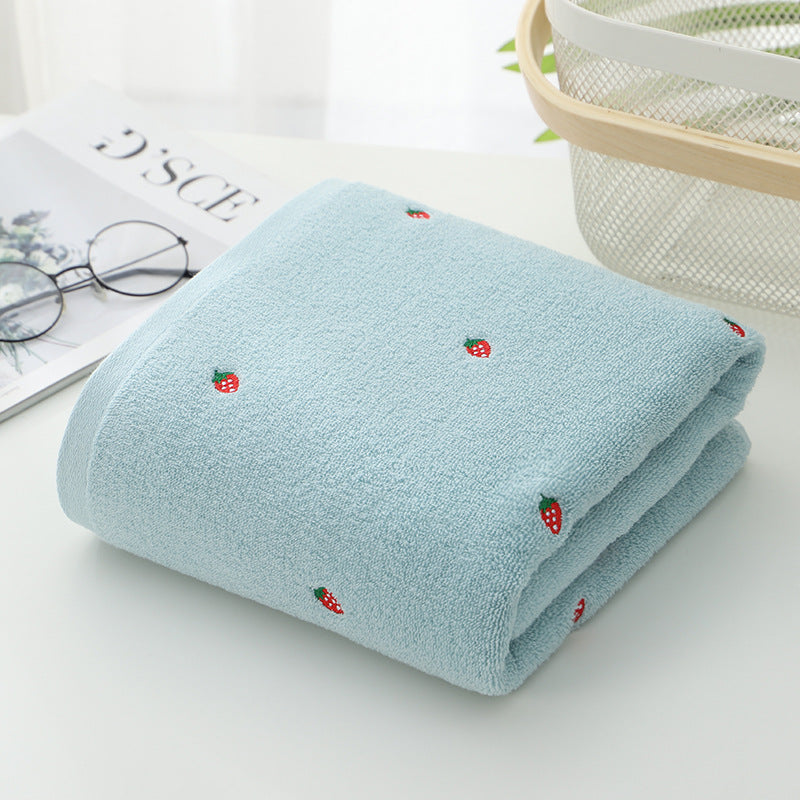 Bath Towel Pure Cotton Embroidery Gift Bath Towel