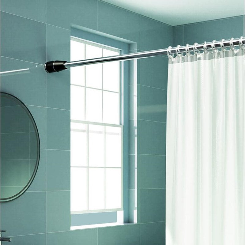 Punch-free Telescopic Rod Curtain Rod Bedroom Shower Curtain Rod Drying Rack Free Installation Support Rod Rising And Shrinking Clothes Rod