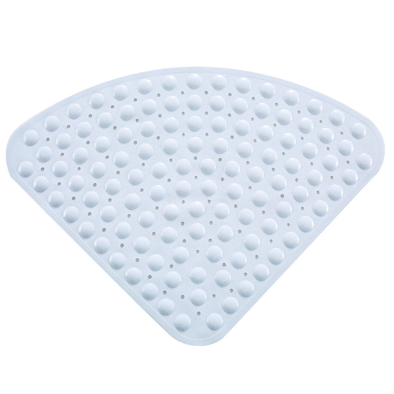 Simple Solid Color Fan Shaped Bathroom Non Slip Mat