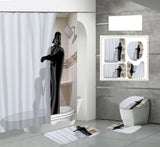 Digital Printing Waterproof Bath Curtain Polyester Bath Curtain