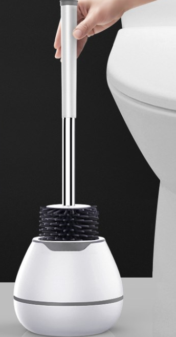 Toilet Bowl Brush,Toilet Brush and Holder for Bathroom Toilet,Wall-Mounted and Floor-to-Ceiling Dual Purpose.