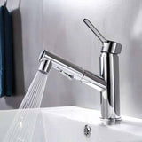 Hot And Cold Faucet Bathroom Basin Pull Faucet Basin Cabinet Mixing Valve