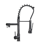 Stainless Steel Pull Spring Kitchen Hot And Cold Faucet