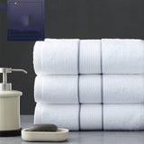 Cotton Beach Towel White Hotel Absorbent Bath Towels