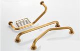 Bathtub Handle With Copper Grab Bars In Bathroom - Grab Bars