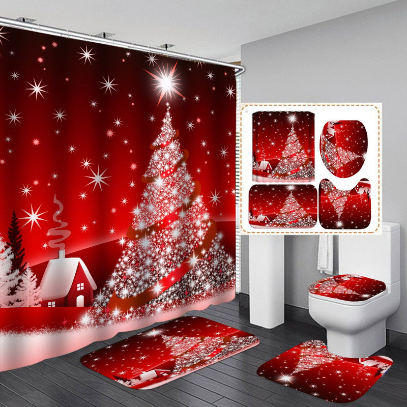 Festive Christmas Shower Curtains for a Cheerful Bathroom - Jacoozy