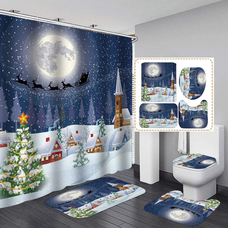 Festive Christmas Shower Curtains for a Cheerful Bathroom - Jacoozy
