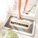 Bathroom Absorbent Floor Mats For Bathroom Non Slip Mats