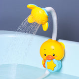 Baby Bath Shower Head - Elephant Water Pump with Trunk Spout Rinser - Control Water Flow from 2 Elephant Trunk Knobs