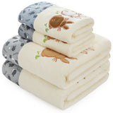 Soft Linen  Piece Towel Set,  Bath Towels Hand Towels Washcloths, 100 Cotton Towels for Bathroom