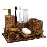 Marble Wash Set  Bathroom Brushing Cup European Style Hotel Luxury Products