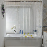 Magnetic Transparent Waterproof Shower Curtain
