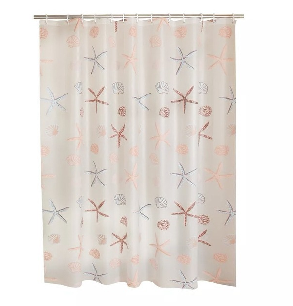 Modern Starfish Shower Curtain