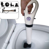 Toilet Dredger Pump High-Pressure Cleaners,Toilet Dredger for Rough Pipes with Accessories/White
