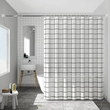Bathroom Printing Shower Curtain Waterproof Durable Mildew Stain Resistant